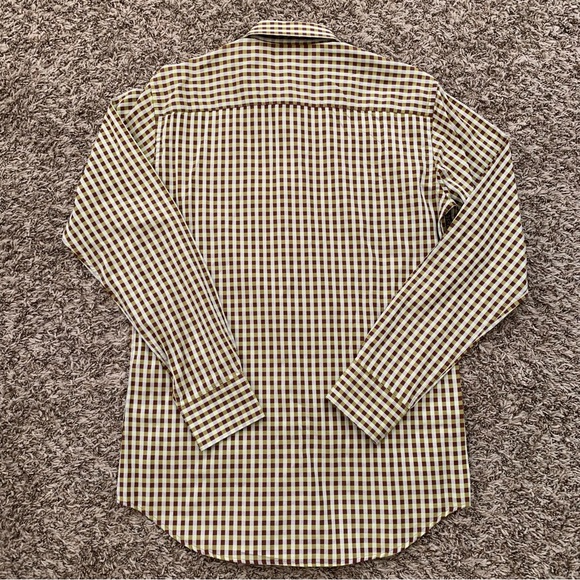 Bugatchi Men’s Shaped fit Checkered Button down shirt Small - Picture 5 of 11